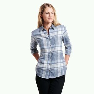 Kühl Women’s Kamila Long Sleeve Flannel Shirt, Size L